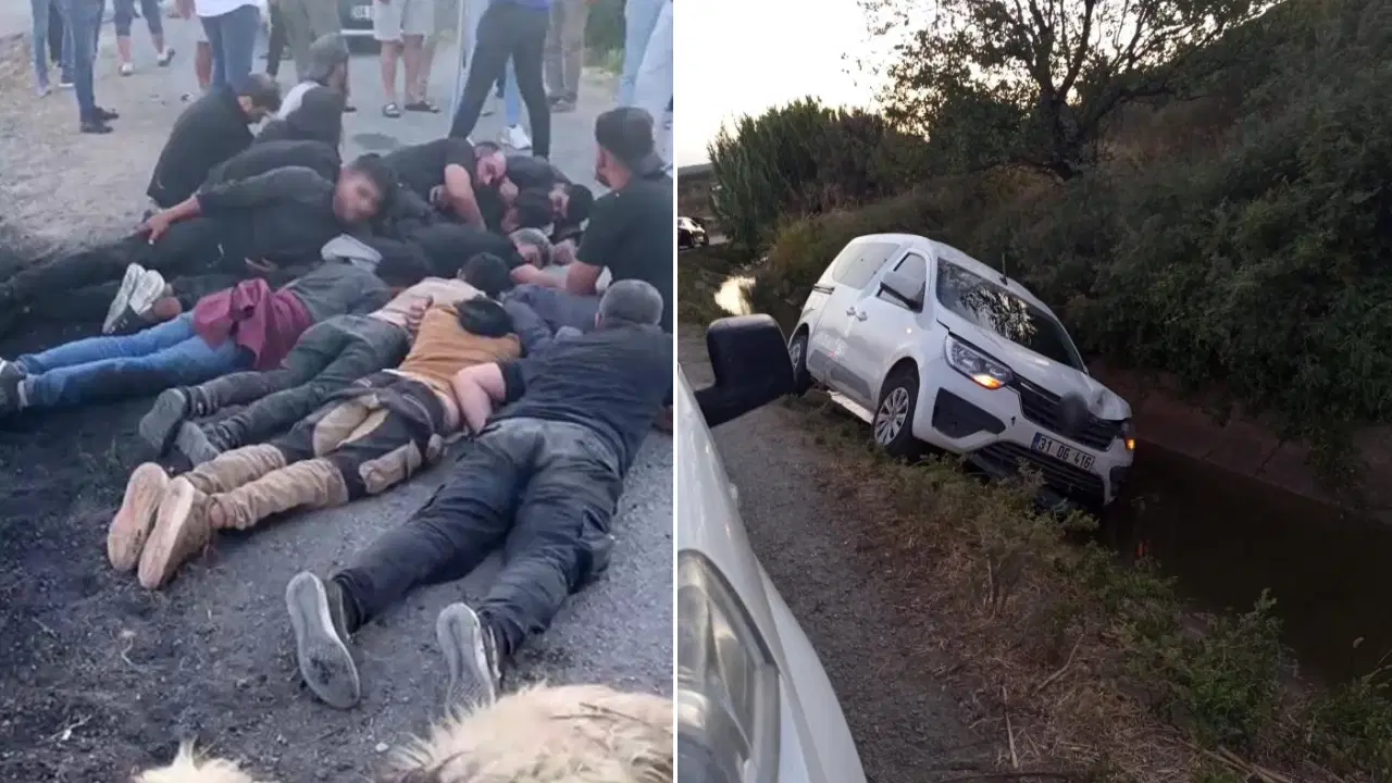 koyun surusune carpinca araci ve yasadisi gocmenleri birakip kacti q5pW7ABG