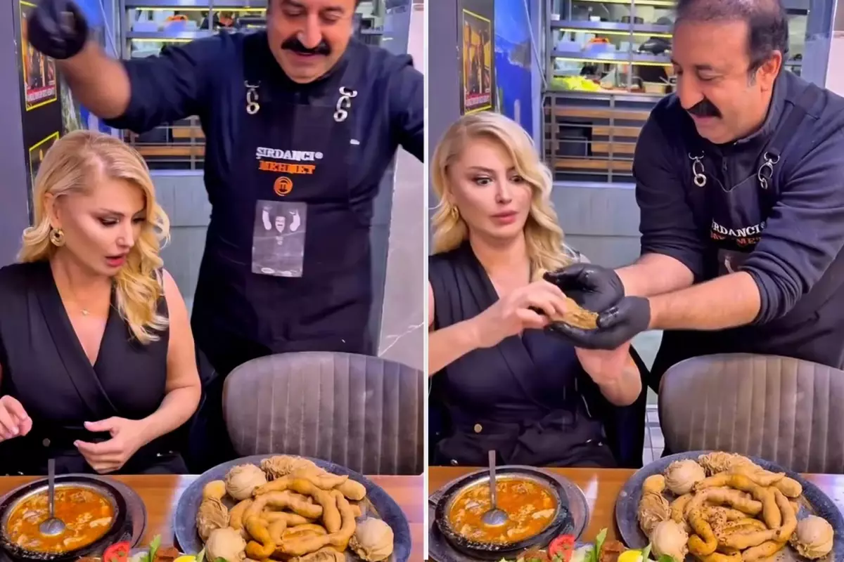 sirdan sunumu esnasinda songul karlinin zor anlari ZwVV2H8F